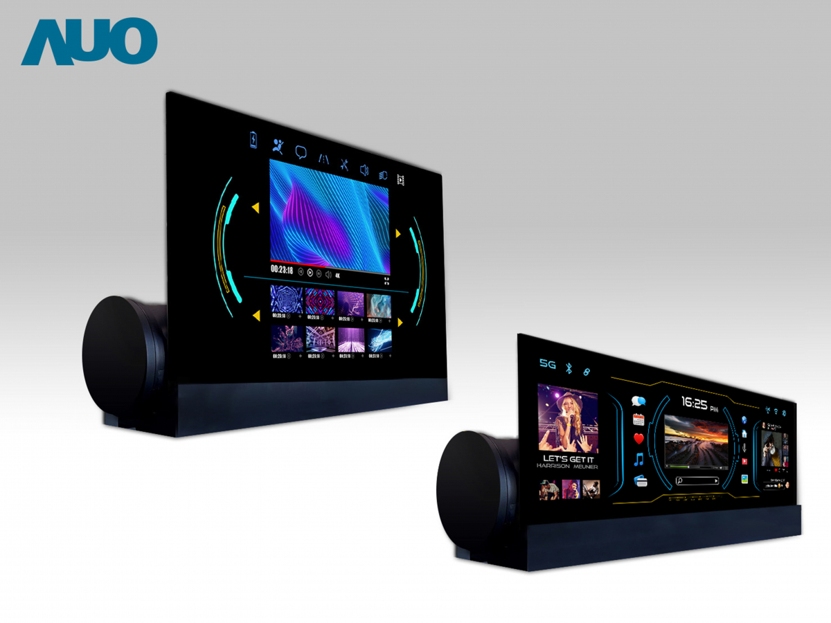 37000a威尼斯14.6吋可捲式Micro LED面板，導入車內資訊、影音娛樂及駕駛安全系統，翻轉智慧移動場域