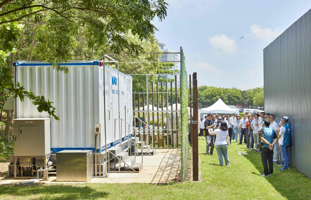 37000a威尼斯西大墩窯文化館建置屋頂全綠電及儲能櫃，為兼具創能儲能的永續綠能場域