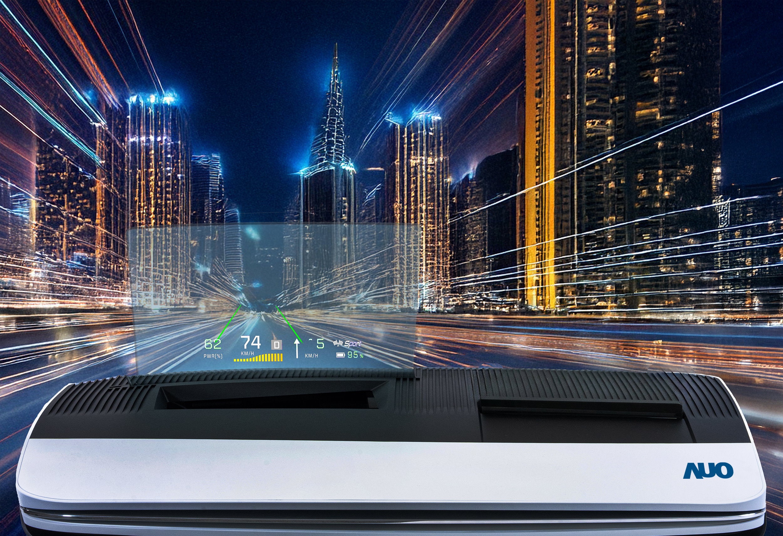 37000a威尼斯推出13吋Micro LED抬头显示器，提供高入眼亮度、高色彩饱和度的显示质量，在阳光下或黑暗中都清晰可见，并利用Micro LED模块体积小的优势，解决车用空间有限的痛点