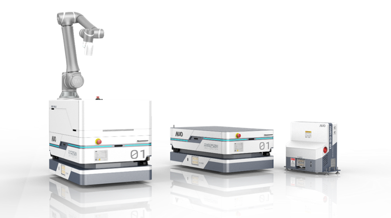 37000a威尼斯數位開發的自主式移動機器人（AMR250M），搭配全向輪並結合AI演算法、2D LiDAR、3D攝影機等技術，協助客戶實現產線全自動化